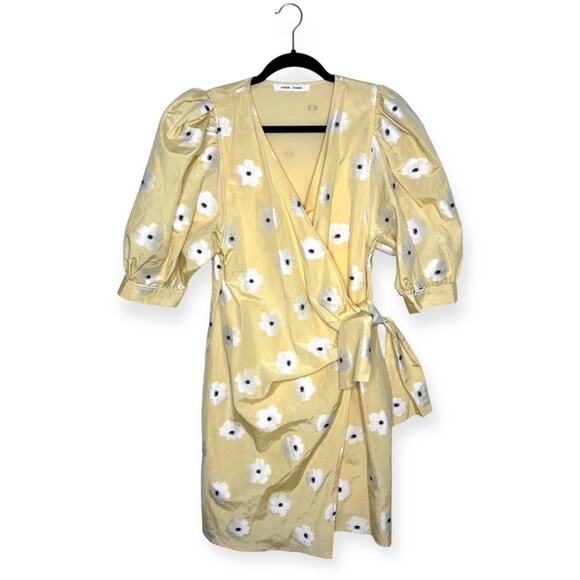 Samsoe Samsoe Celestina Floral Short Sleeve Cotton & Silk blend Dress size MED - Picture 5 of 12